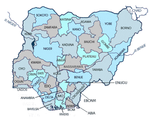 Map of Nigeria